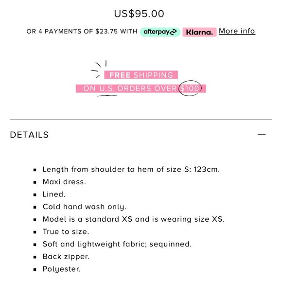 Pink sequin dress - Picture 4 of 4